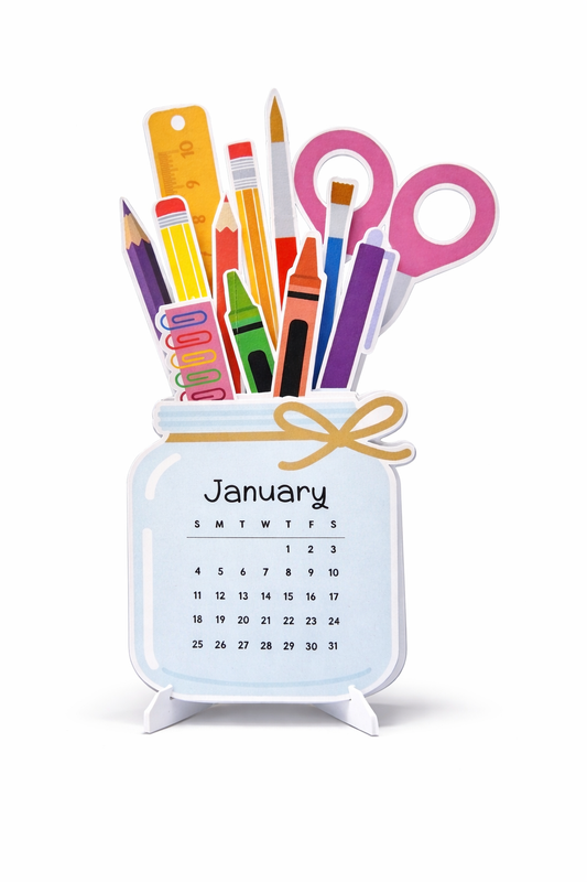 Teacher Desk Calendar NZ – Classroom Planner Gift | Teacher Appreciation Desk Accessory
